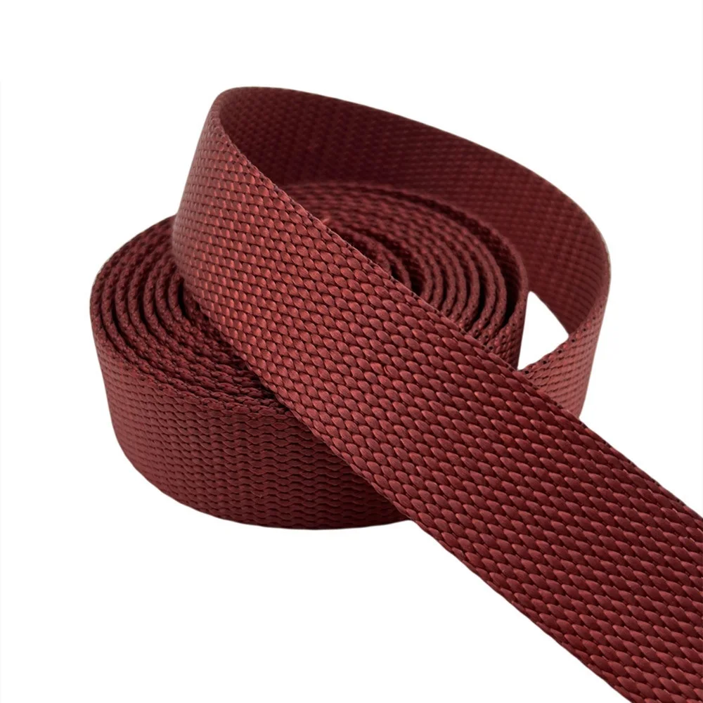 Pp Nylon 25mm High Density Recycled Webbing Camo Print Bus Handle Strap Herringbone Ribbon Custom 1/2 3/8 Nylon Webbing Print