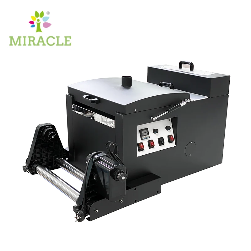 A3 Mini Powder Shaking Machine DTF Film hot melt adhesive powder shaker curing drying oven collect stand combine  device