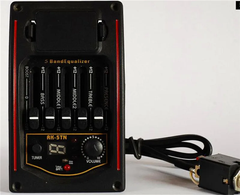 Factory wholesales Guitar EQ pickup AK-5TN 5-segment guitar pickup 5-segment electric box pickup equalizer