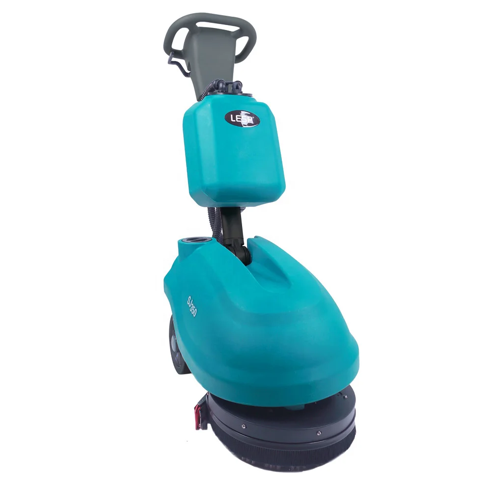 SJ350 electric walk behind  floor scrubber manual floor sweeper cleaning machine with CE