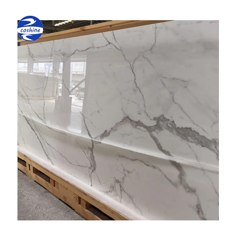60x120 Ceramic Tile Floor 80x80 Calacatta White Grey Porcelain Small Slab