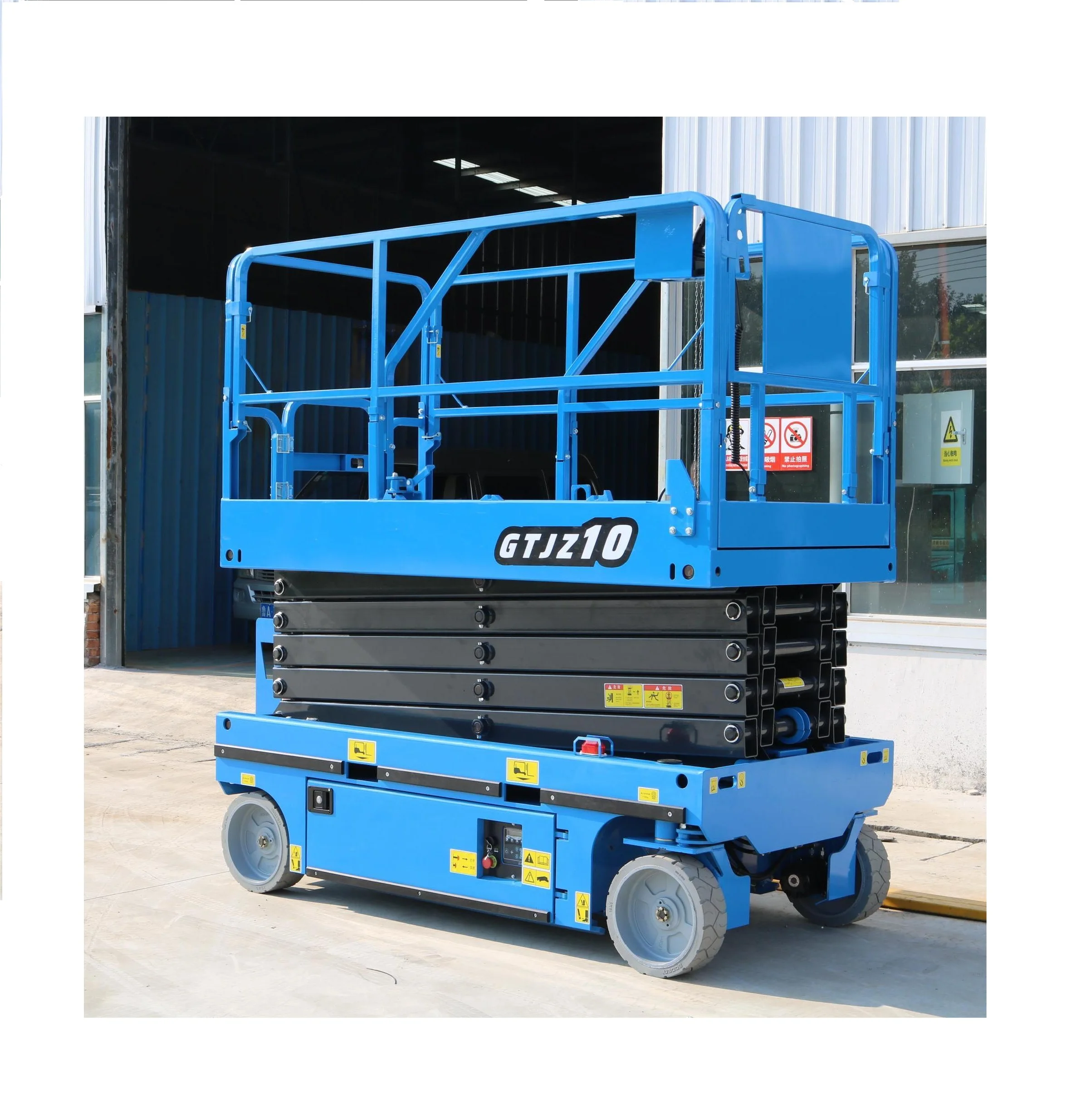 GTJZ10 Electric 10m Work-Height Scissor Lift Platform 10M Electric Mobile Scissor Lift Mobile 10M Electric Scissor Lift Table