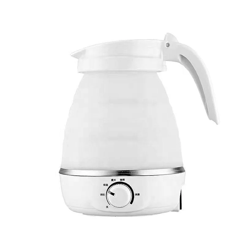 Food Grade Silicone Travel Foldable Electric Kettle Boil Dry Protection folding electric kettle
