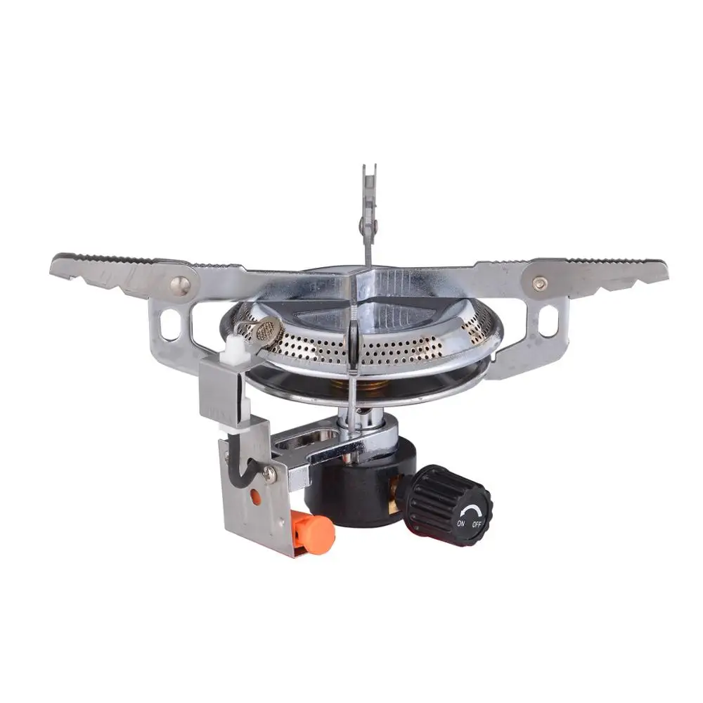 
New arrival one-piece portable outdoor folding mini gas camping stove 