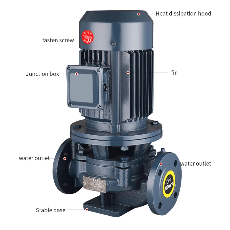 Qiwo waterpomp ISW 4 inch wholesale cast iron horizontal pipeline centrifugal pump