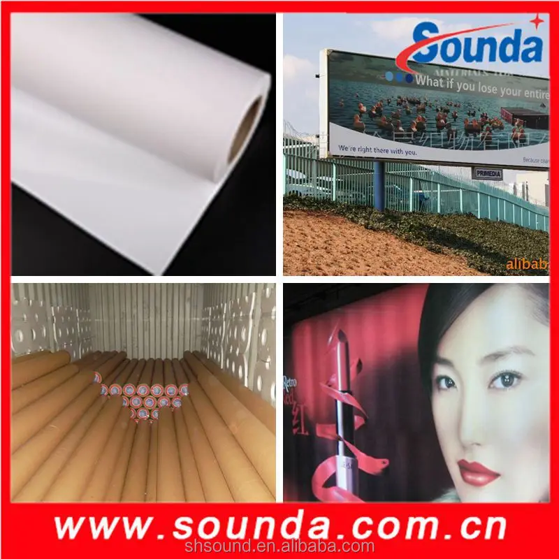 Sounda hot selling 10oz laminated frontlit pvc flex