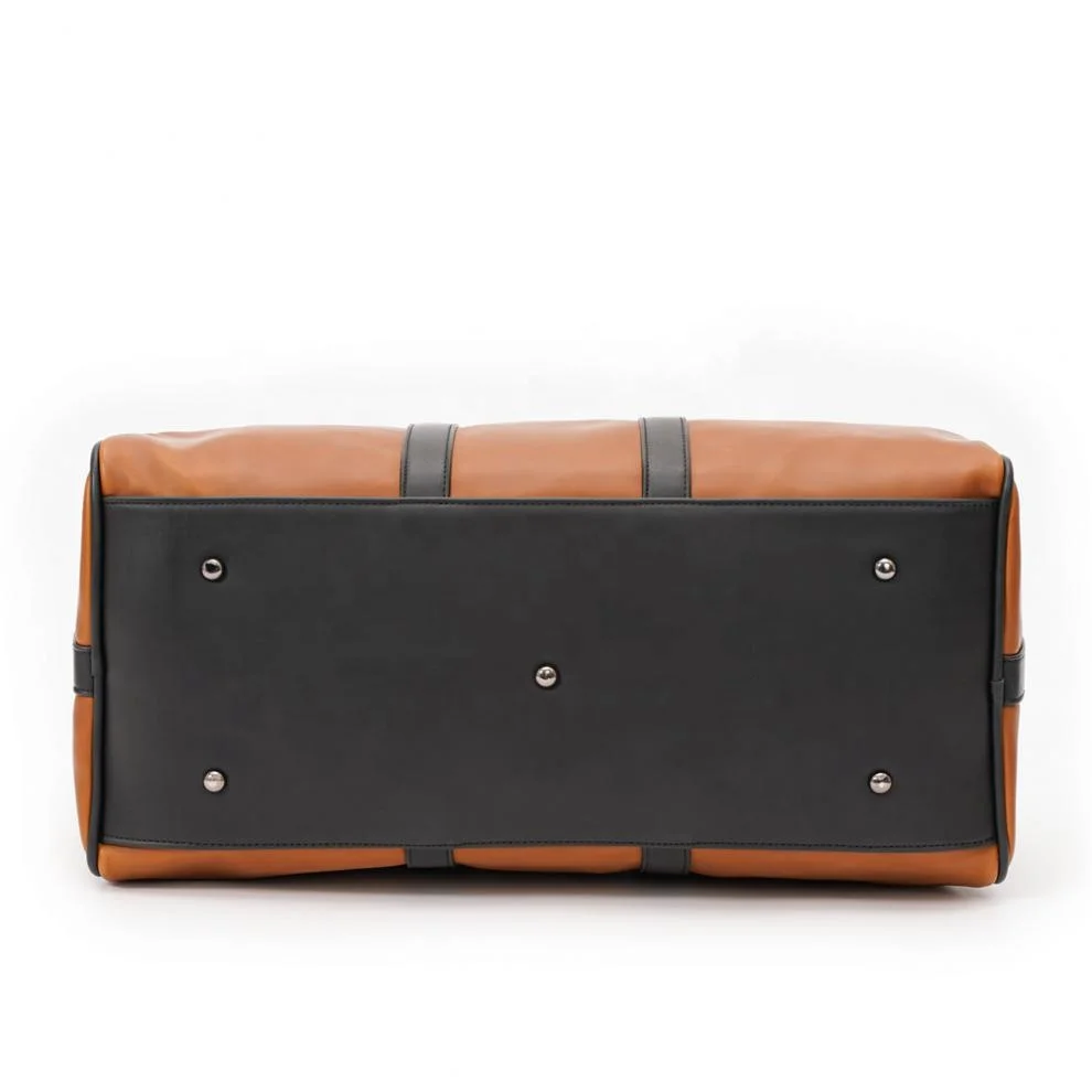 Custom LOGO Large Capacity Vintage Luggage Casual PU leather Travel Duffel Tote Bags Outdoor Weekender Overnight Gym Sports Bag