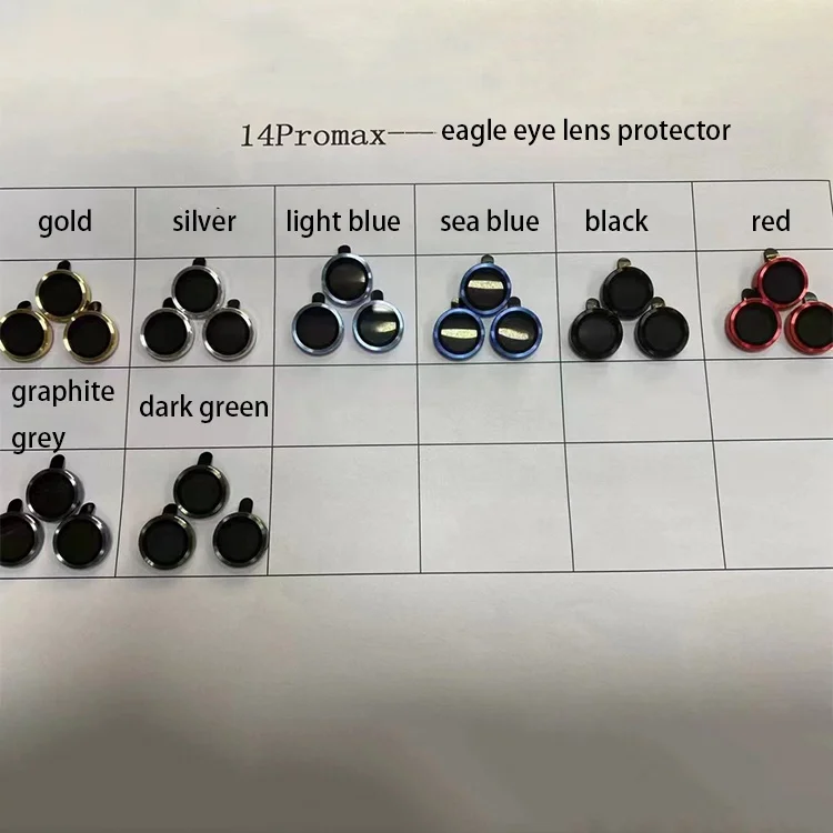 Anti Scratch 3D Colorful Camera Protector for iphone 14 iphone 13Promax de camera for iphone