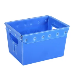High Cushioning Compressive Strengt PP Hollow Sheet Boxes Packaging Supplies Customised Plastic Box Packaging With Handle