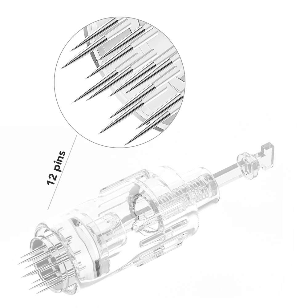 Top Microneedle 1 3 7 9 12 24 36 42 Nano 3D 5D Twist Needle Tip Cartridge Derma Pen 36 Needle Cartridge 2 Colors Adjust For Sale