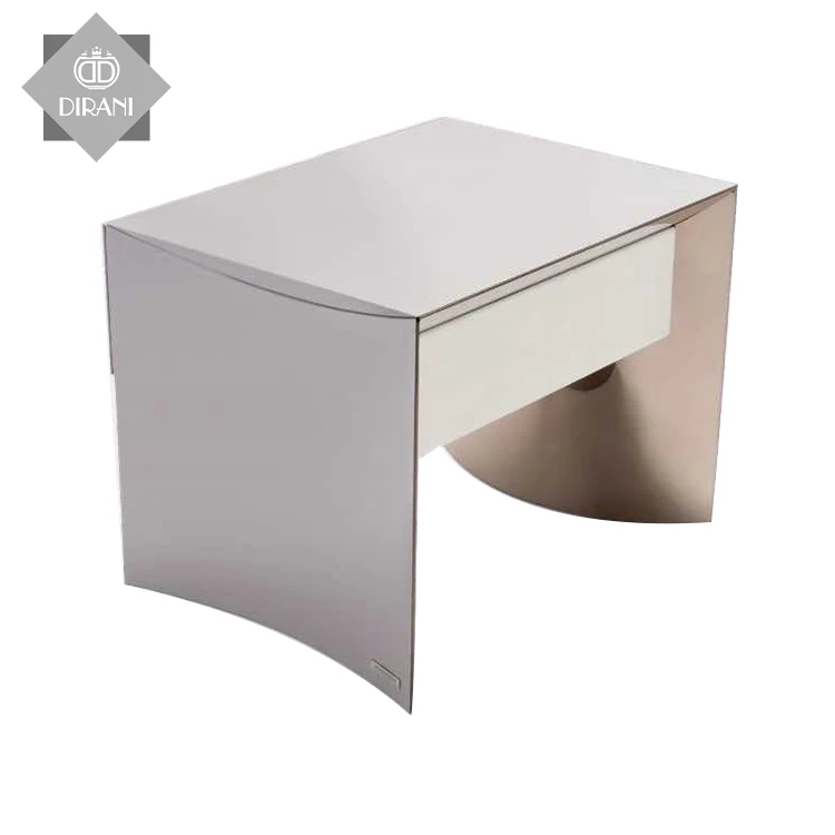 Popular Modern Design Wooden Luxury Style Nightstand Bedside Table with Drawer