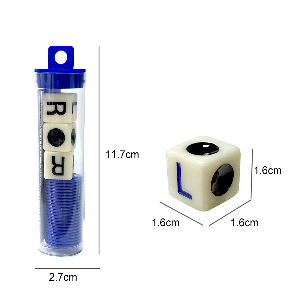 CHILDREN LEFT RIGHT CENTER CHESS GAME SET DICE GAME WITH PLASTIC TUBE FOR SCHOOL EDUCATIONAL TOYS