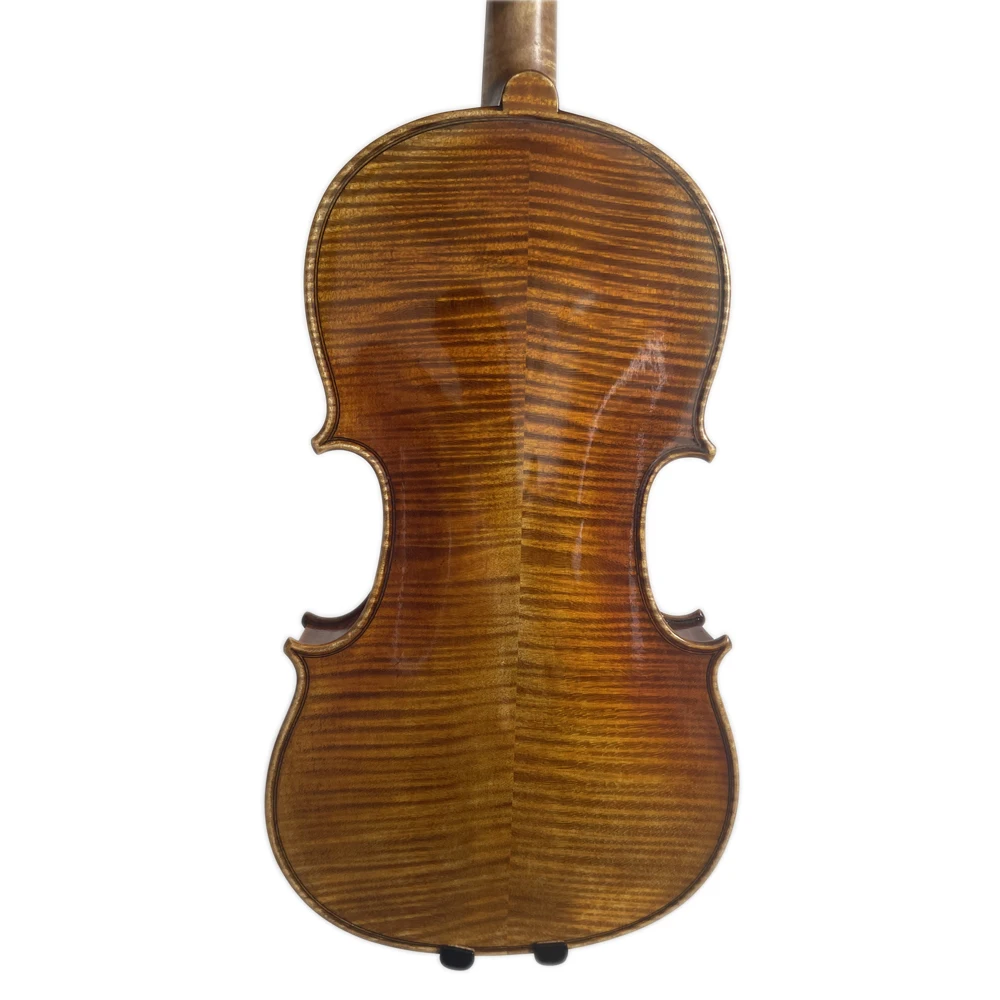 High Quality Wholesale Solid flamed Professional strings handmade violino fiddle violin