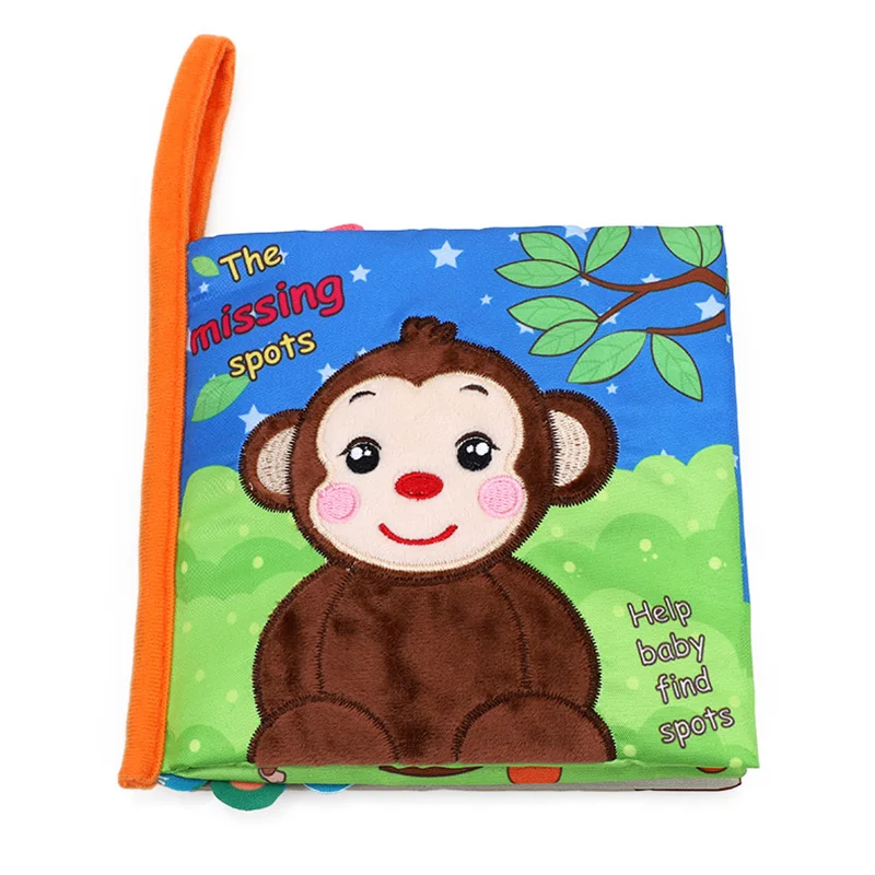 New Design 3D Farm Animal With Soothing Teether Paper Sensory Print Soft Cloth Book Kid Early Interactive Educational Books