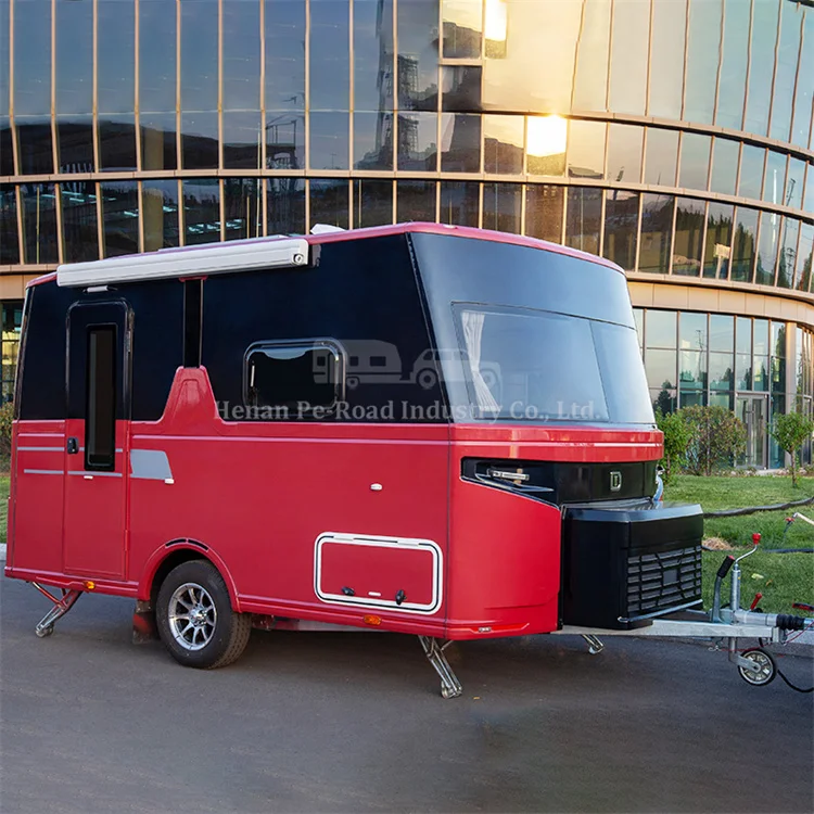 Small Off Road 2-4 Person Cheap Travel Camper Caravan China Motorhome Mini Offroad Camping Trailer