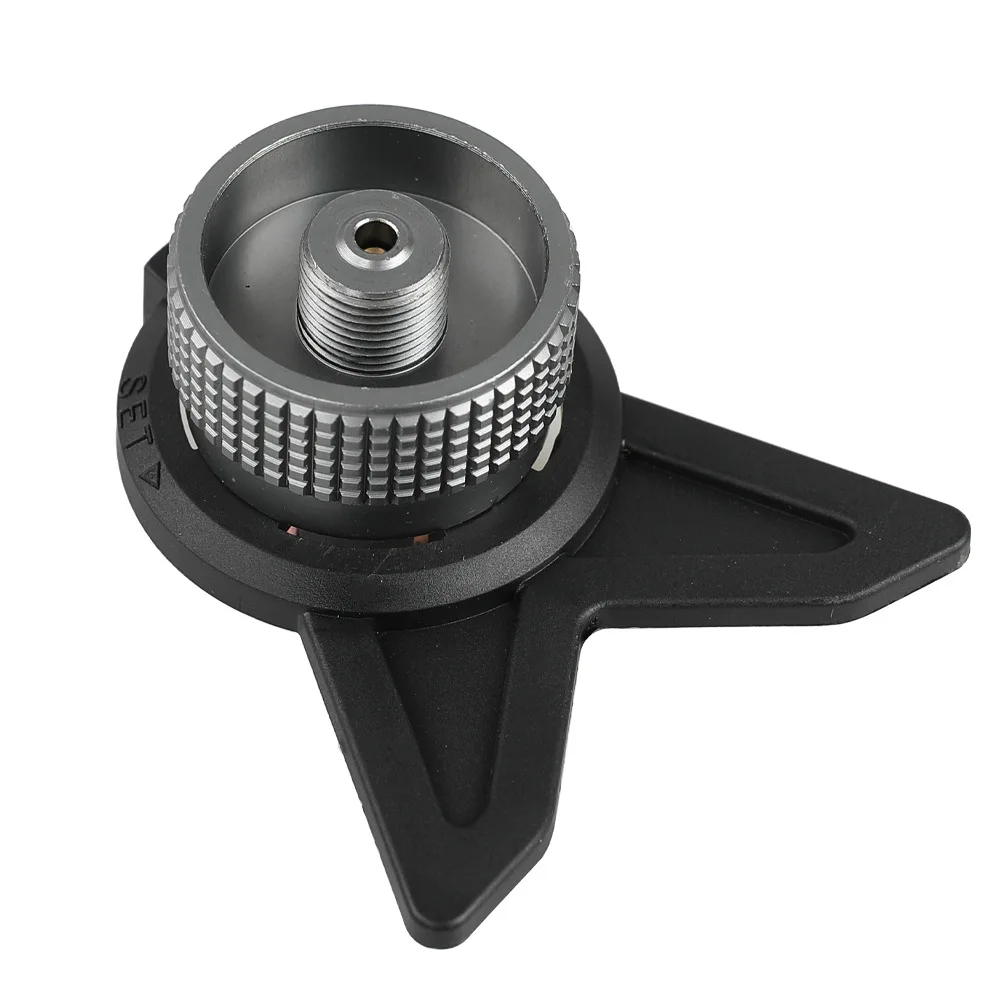 Outdoor Camping Gas Stove Converter Gas Burner Connector Aluminum Gas Tank Adapter Outdoor Picnic Stove Propane Refill Adapter