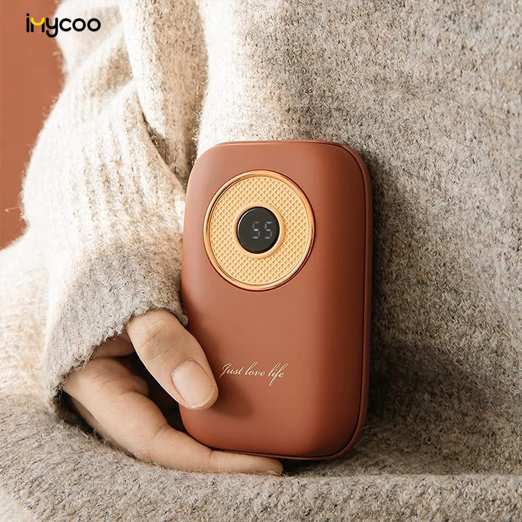 1000mAh Battery Lanyard Pocket Heater Rechargeable Hand Warmer Power Bank Christmas Gift Set For Women