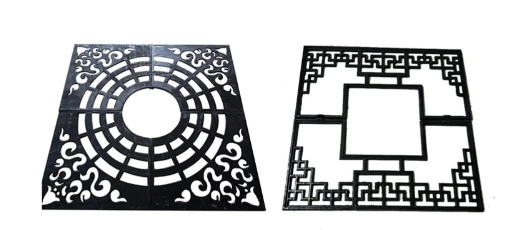 Hot sale elegant decorative screen  tree grating laser cut screen tree protection to protect green plants