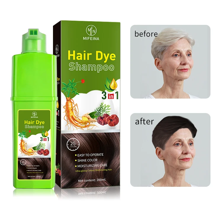Factory minimum order quantity is low Hair styling products cosmetics herbal hair dye shampoo