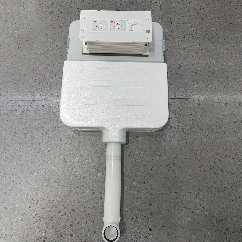 Встраиваемая в стену ультра-тонкий топя цистерна для ванной комнаты со скрытым туалеты резервуар для воды с водяными знаками