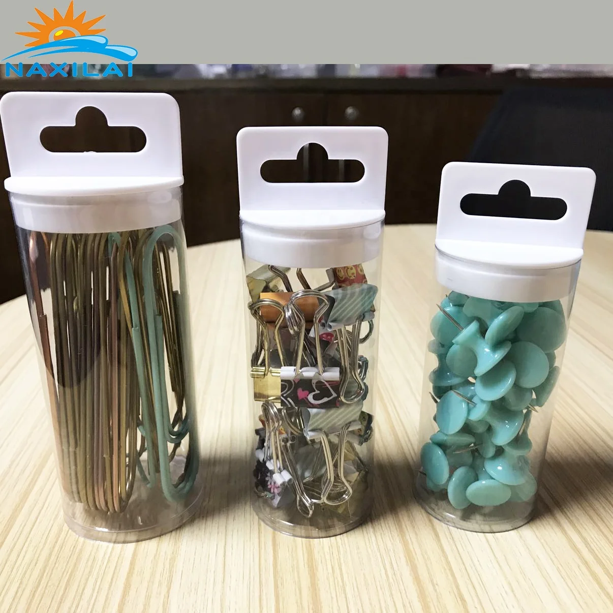 naxilai  cylinder packaging box pencil plastic Packaging Tube With Cover