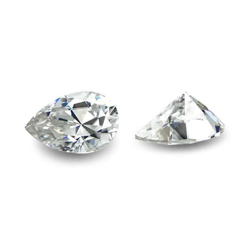 Manufacturers direct  waterdrop pear cut GH color VVS clarity moissanite stone diamond