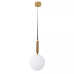 Modern Pendant Lamp Luxurious Gold Glass Ball Lampshade Hanging Lights Fixtures For Dining Room Bedroom Decoration Lighting
