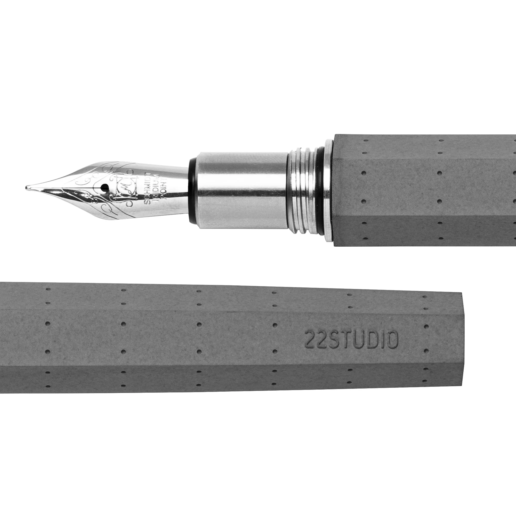 2022 22STUDIO High Quality Concrete Module Fountain Pen Designer Learning 0.7mm Office Fountain Pen