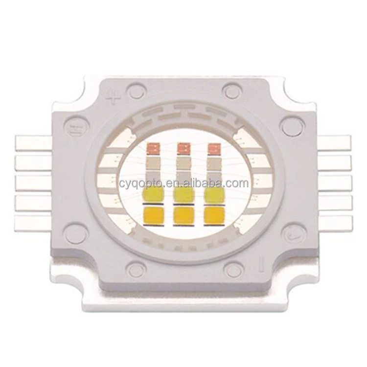 Multi-color RGBW+WW Penta-Colour 5in1 RGBWWW Integrated 15Watt High Power LED COB Chip RGBWW Diode for Stage Light, Floodlight