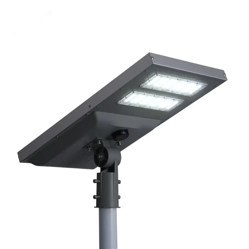 12000Lm Hot Sale Motion Sensor Time Control Auto On Off Lamp High Lumen Outdoor 60 Watt Road All In One Solar LED Street Light