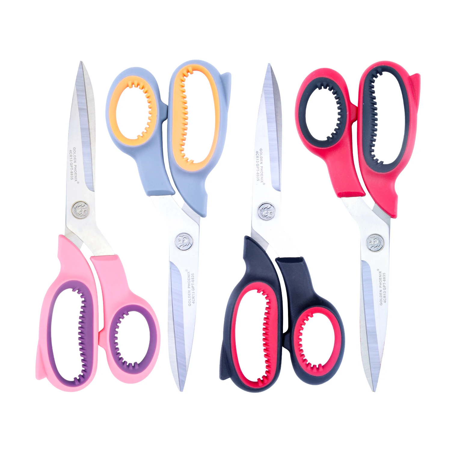 Hot Selling 10inch 3mm Thickness Soft Grips Stainless Steel Fabric Sewing Tools Tailoring Scissors For Fabric Cutting