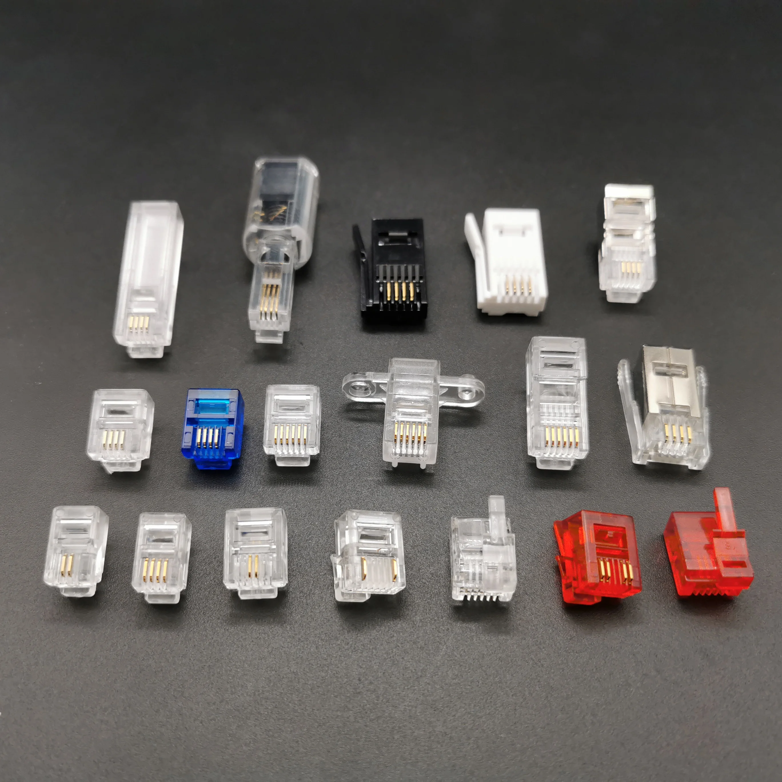 XL-302 Factory  cat5e  RJ45 8p4c bnc conector 4pin modular plug for CCTV system UL product