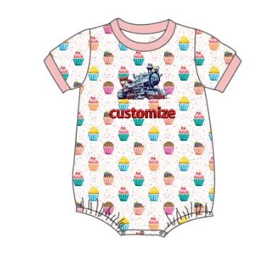 Yihui Hot Sale OEM Infant Baby Girl Outfit Ruffle Romper Ribbed Body Suit Summer Cotton Baby Girl Romper Sun suit