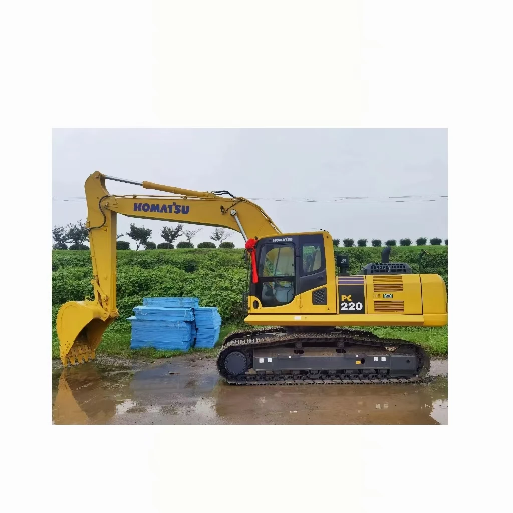 Экскаваторная техника Komatsu PC220 оригинальная японская Базовая деталь недорогие используемые Гусеничные экскаваторы