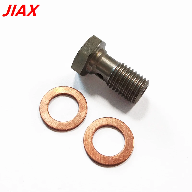 cnc turning auto part M10X1.25 Single hole hollow screw For brake line stainless steel brake fuel pipe screw fitting