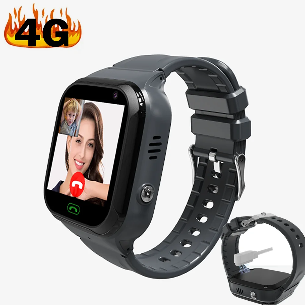 2022 New Arrivals 4G Kid Wearable Devices LT36  Kids Smart watch 4G Video Call Tracker Boys and Girls SOS GPS Tracker