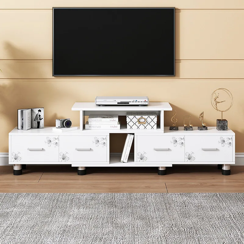 New Luxury Modern Home TV Cabinet Scandinavian TV Cabinet Tea Table Set Wooden Living Room TV Cabinet