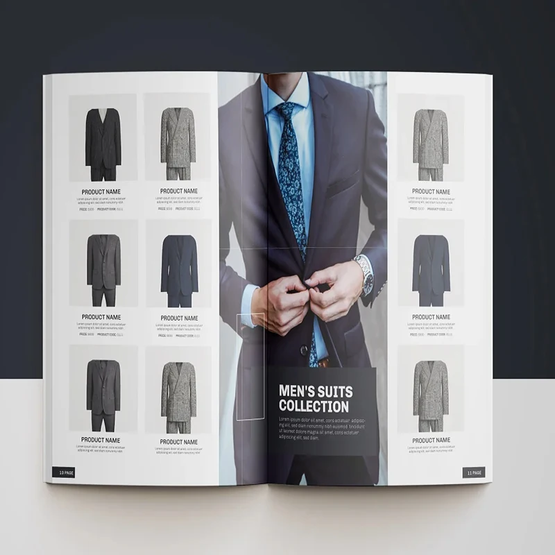 New Product Wholesale Fashion Design Brochure Printing Booklet Custom Brochure Clothing Display Stand Chinese Brochure Suppliers