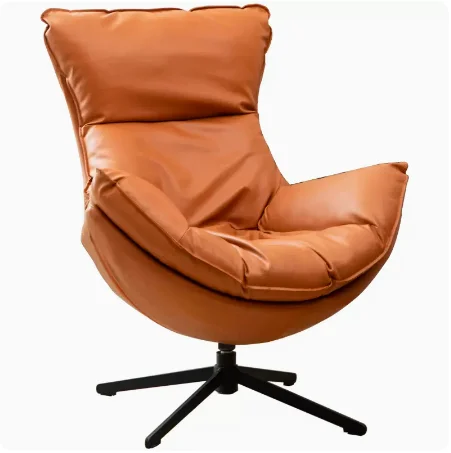 Nordic balcony leisure lazy sofa light luxury small apartment simple home living room bedroom single rotating eggshell chair