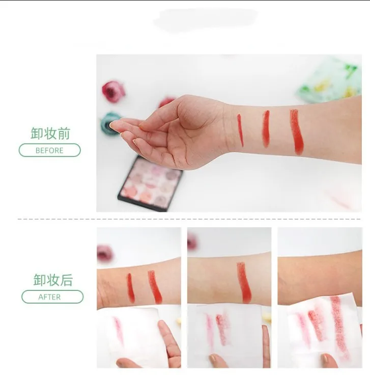 Private label Lemon fruit vitamin C ultra soft makeup remove  pad wipes  for Eye and Mouth Cleaning