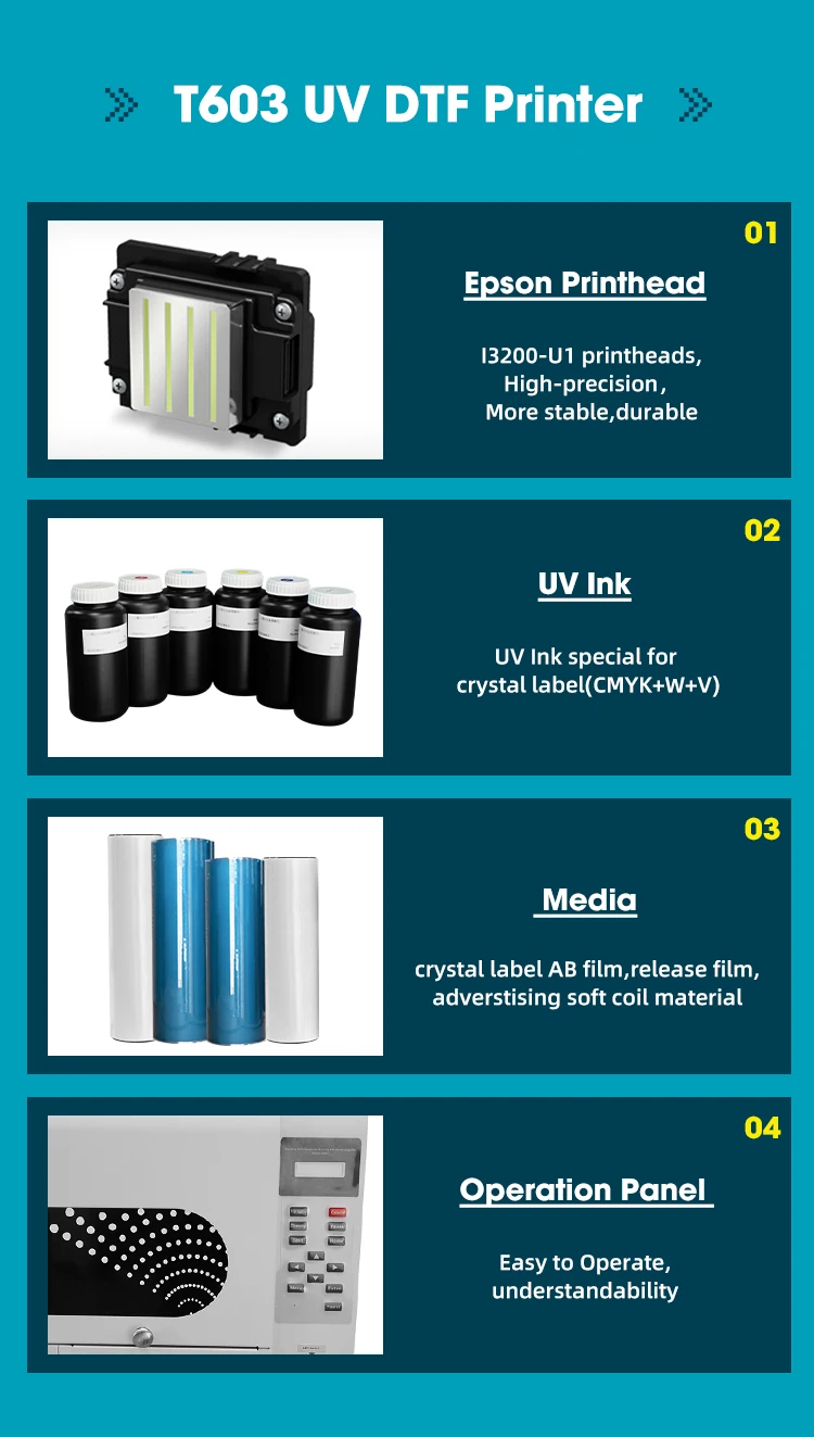 XinFlying 60cm roll to roll uv dtf printer with laminator three i3200 head ab film uv dtf digital sticker printer