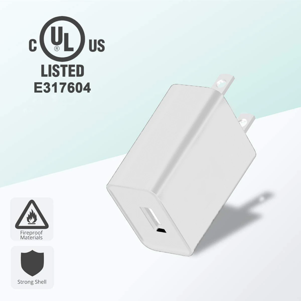 UL Certificate US wall Charger White Color 5V 1A Usb Charger For Mobile Phone