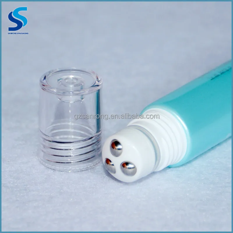 good quality 19mm diameter empty eye cream tube hollow pe plastic cosmetic roller ball applicator pe tube