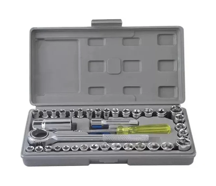 High carbon steel 40 PCS  Auto Repair Socket Wrench Tools Set  for car and motorcycle