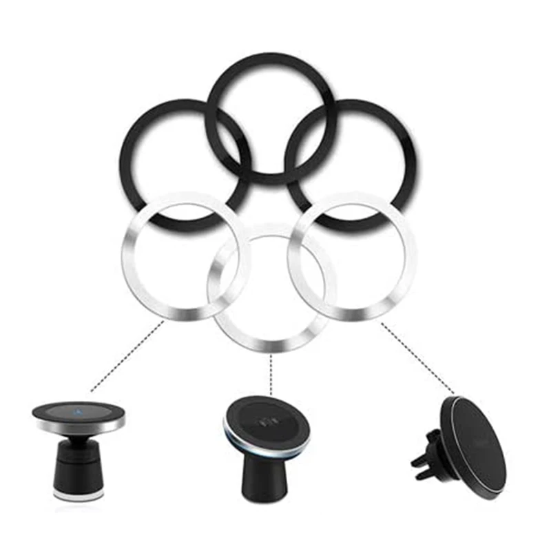 Магнитные беспроводные зарядные клеящиеся металлические кольца с 3M наклейкой для зарядного устройства Magsafe