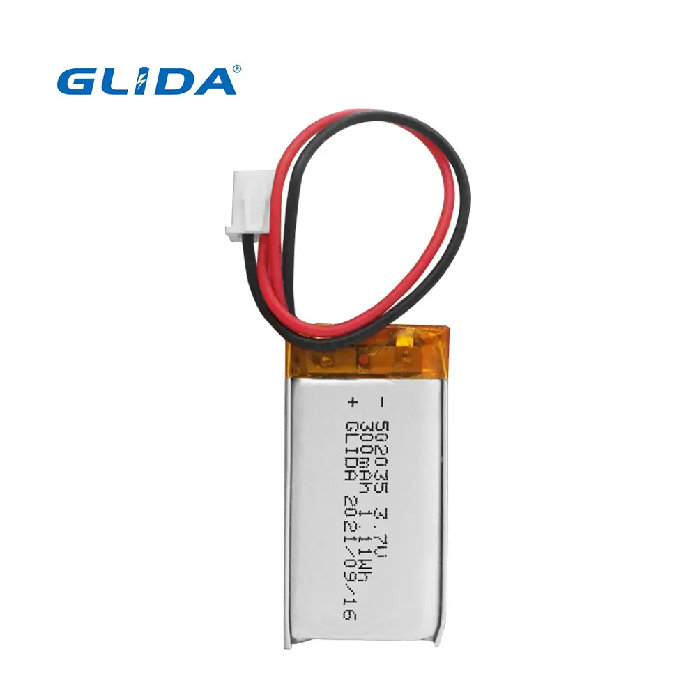 Polymer 502035  Rechargeable  Battery For Beauty Apparatus  3.7V 300mah Lithium Battery