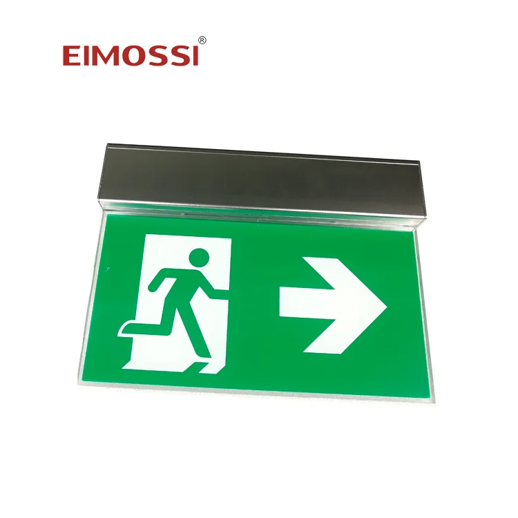 220VAC CE Aluminum Case Double sided running man led emergency exit sign