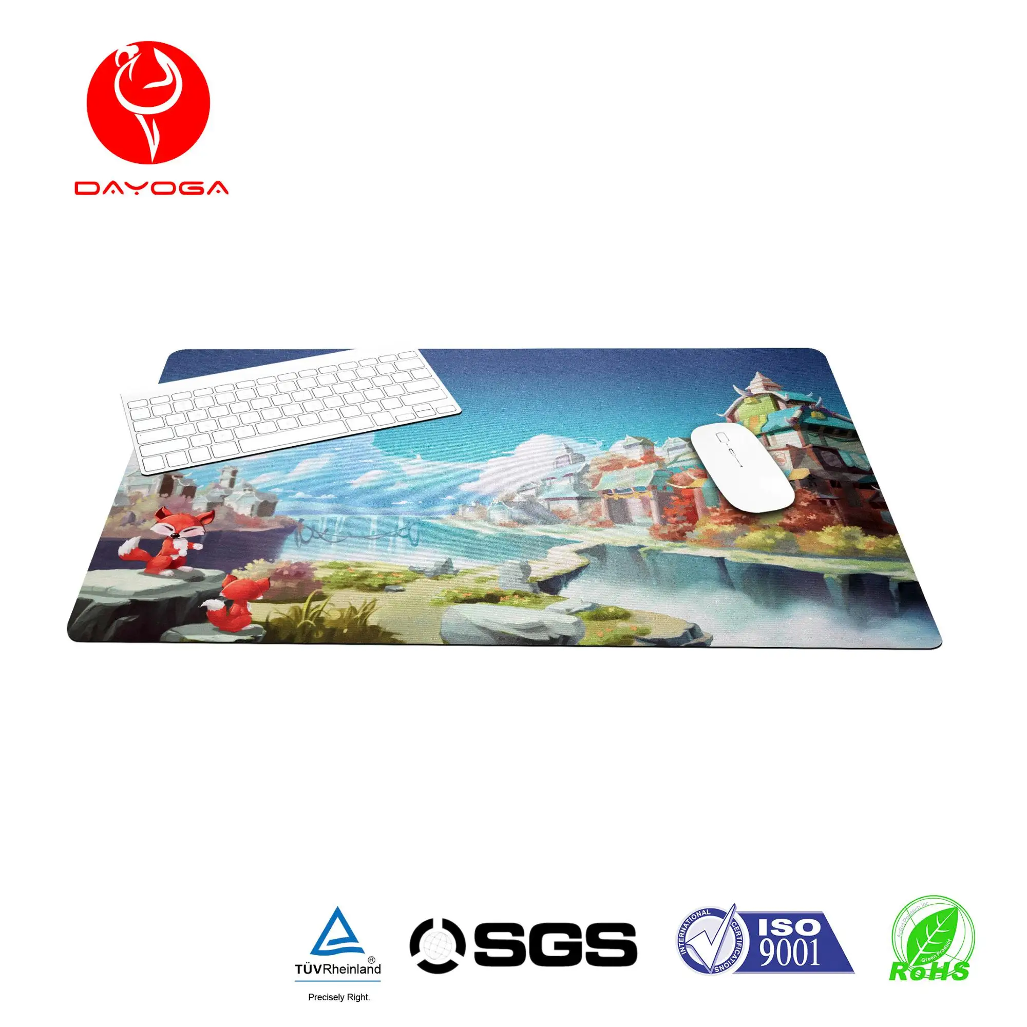 High Quality Large Ergonomic Gaming Mouse Mat Pads Desktop Computer Promotional Xxl Xxxl With Custom Cartoon Anime Cute Logo