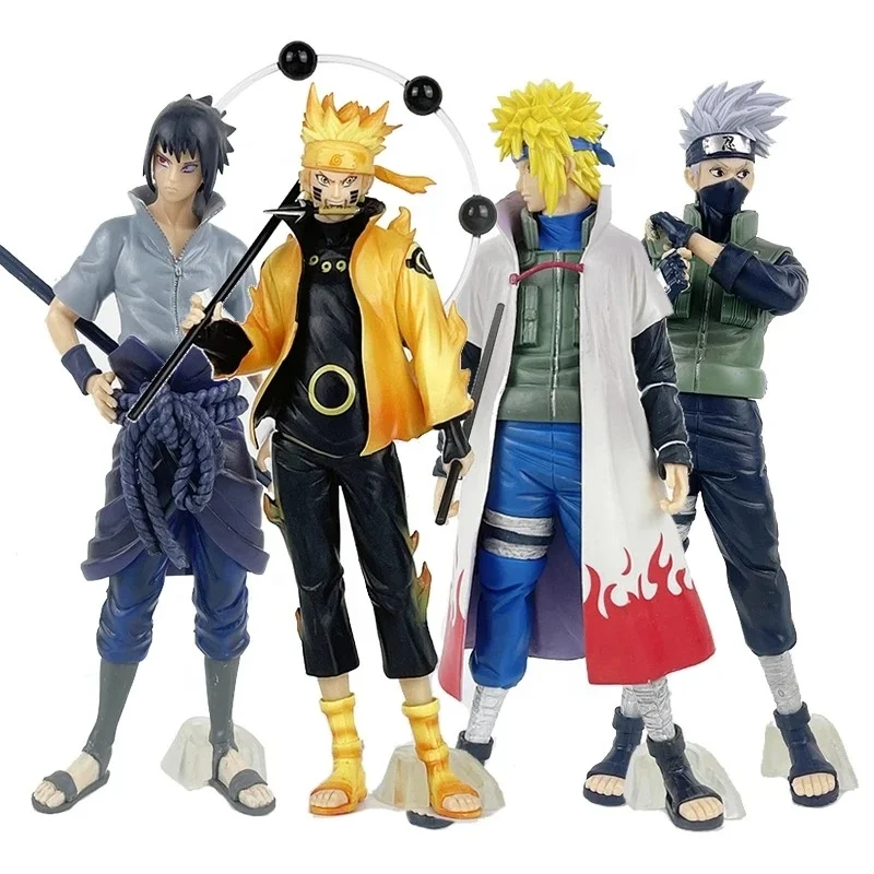 Different Style of Aruto Uchiha Sasuke Itachi Hatake Kakashi Uchiha Obito PVC Anime Figure Statue Model Toy 10~20cm