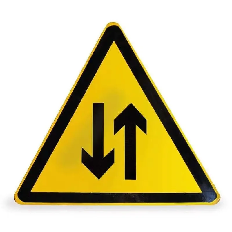 Factory price aluminum road sign manufacturer, safety warning signal board, reflective black and white style, traffic parking